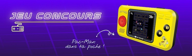 Jeu concours console retrogaming de poche Pac-Man